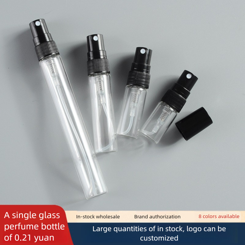 Screw Cap Mini Sample Spray 2/3/5/10ml Glass Perfume Dispensing Bottle