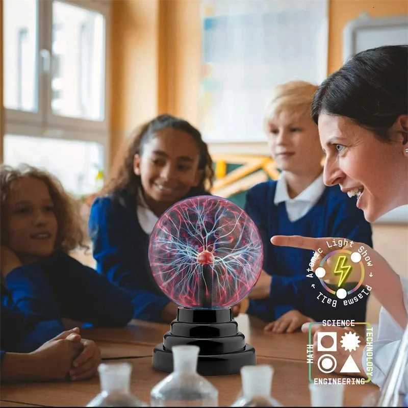 Magic Plasma Ball Lamp LED Touch Control Night Light Atmosphere Glitter Lighting Christmas Birthday Party Halloween PropXJ250710