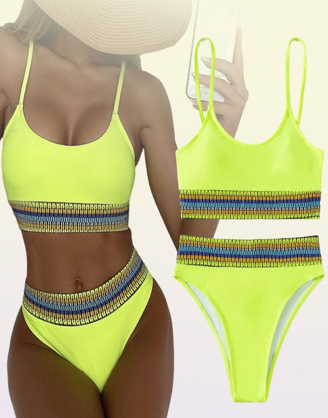 High Waist Bikinis Swimsuits Women Push Up Swimwear Print Bathing Suit Biquini Brazilian Bikini 2021 Summer New Beachwear5141127