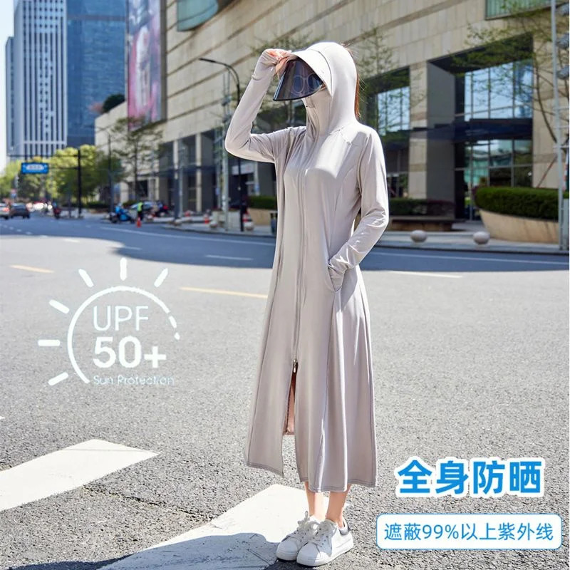Sunscreen Clothing For Women In Summer Thin Version UPF50 Long Full Body Cardigan Sun Protection Clothing UV Shirt Pink 250703