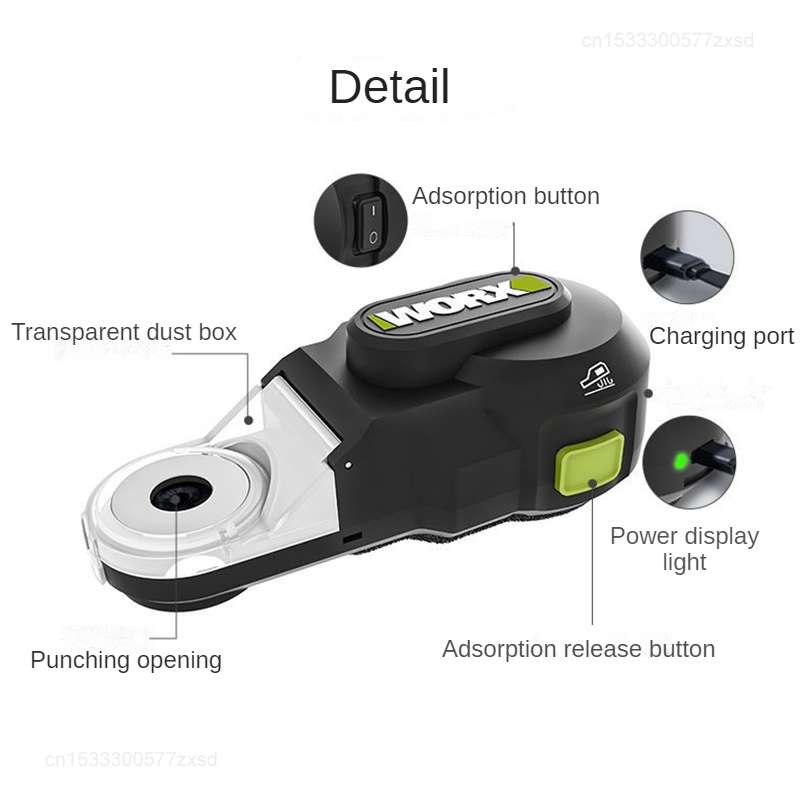 Original WORX Powerful Cleaner Dust Collect WX1602 13Kg Suction 35ml Visual Dust Box USB Type C Univeral Electric Hammer Drill
