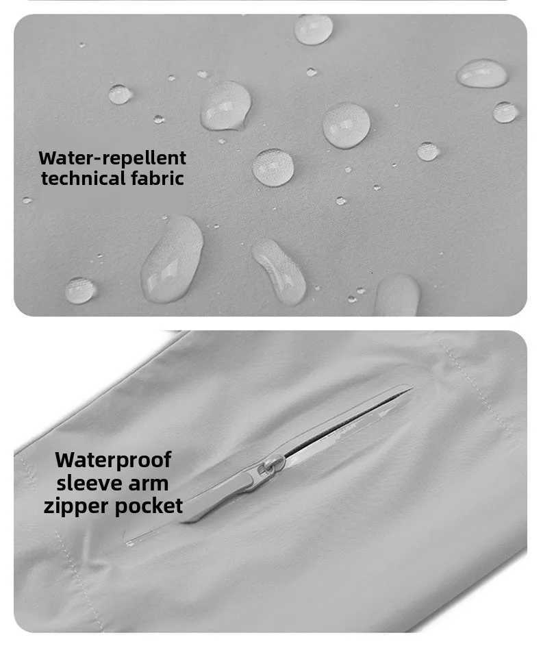 Summer Ice Silk Windbreaker Trendy Outdoor Mountaineering Travel Windproof Waterproof Hooded Jacket UV Slim Fit Versatile Coat W250711