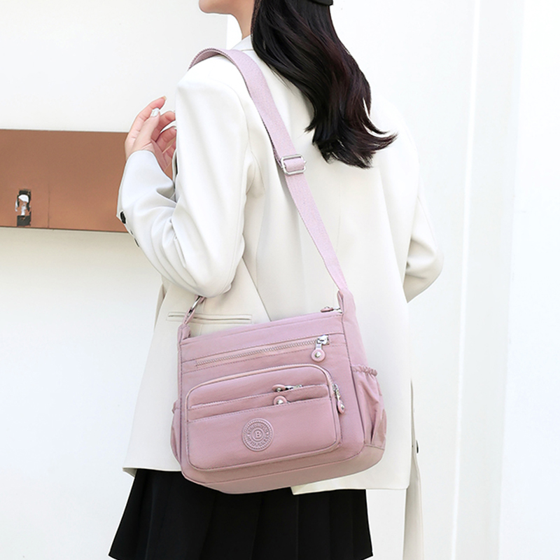 Multi-pocket large-capacity shoulder bag - convenient bag for daily travel - bag for organizing miscellaneous items