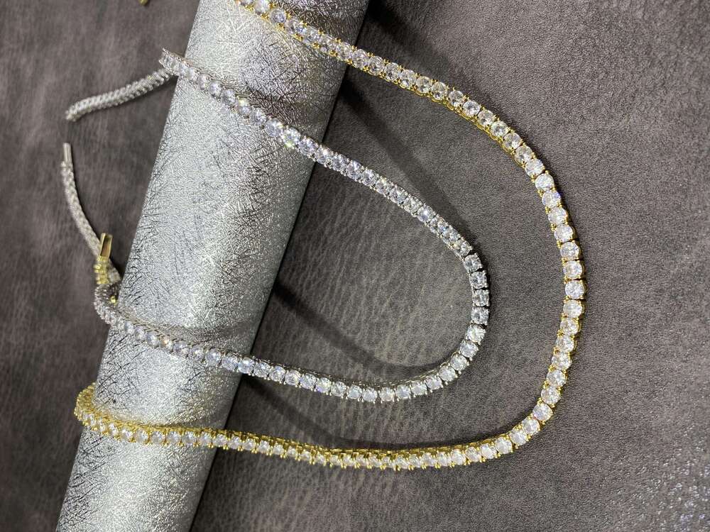 Chic Ice Hip Hop Themed 5Mm Sterling Silver & Rhodium Finish Fashionable Statement Piece