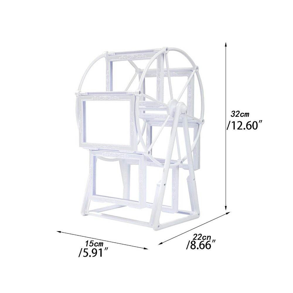 Lightweight Rotating Windmill Unique Design Simple Ferris Wheel Photo Holder Stable DIY Picture Frame Bedroom H260306