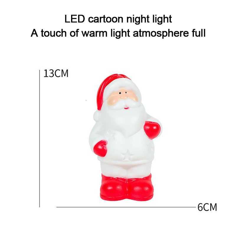 LED Christmas Night Light Cute Santa Claus Snowman Children Bedroom Bedside Ornaments For Holiday Christmas Decora Night LampXJ250710