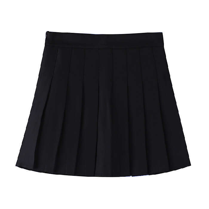 Safety Pants Zipper + Button Pleated JK Uniform Versatile Half Spring Summer Short Skirt Trendy B5