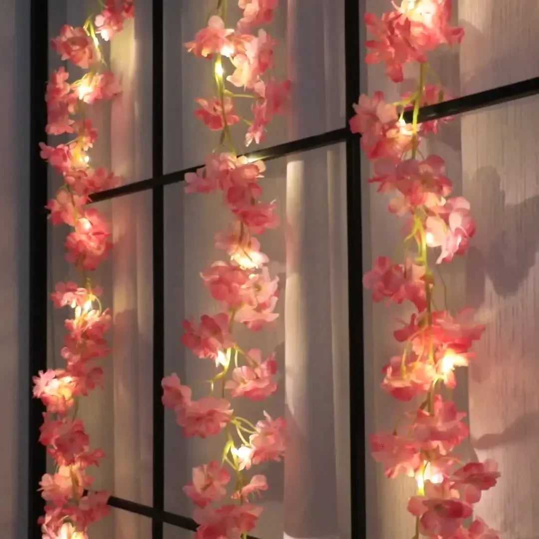 LED Cherry Blossom Lamp String Yard Light New Year Decoration Festival Garden Lawn Indoor LED Outdoor Home Wedding Decorative Lights XJ250710