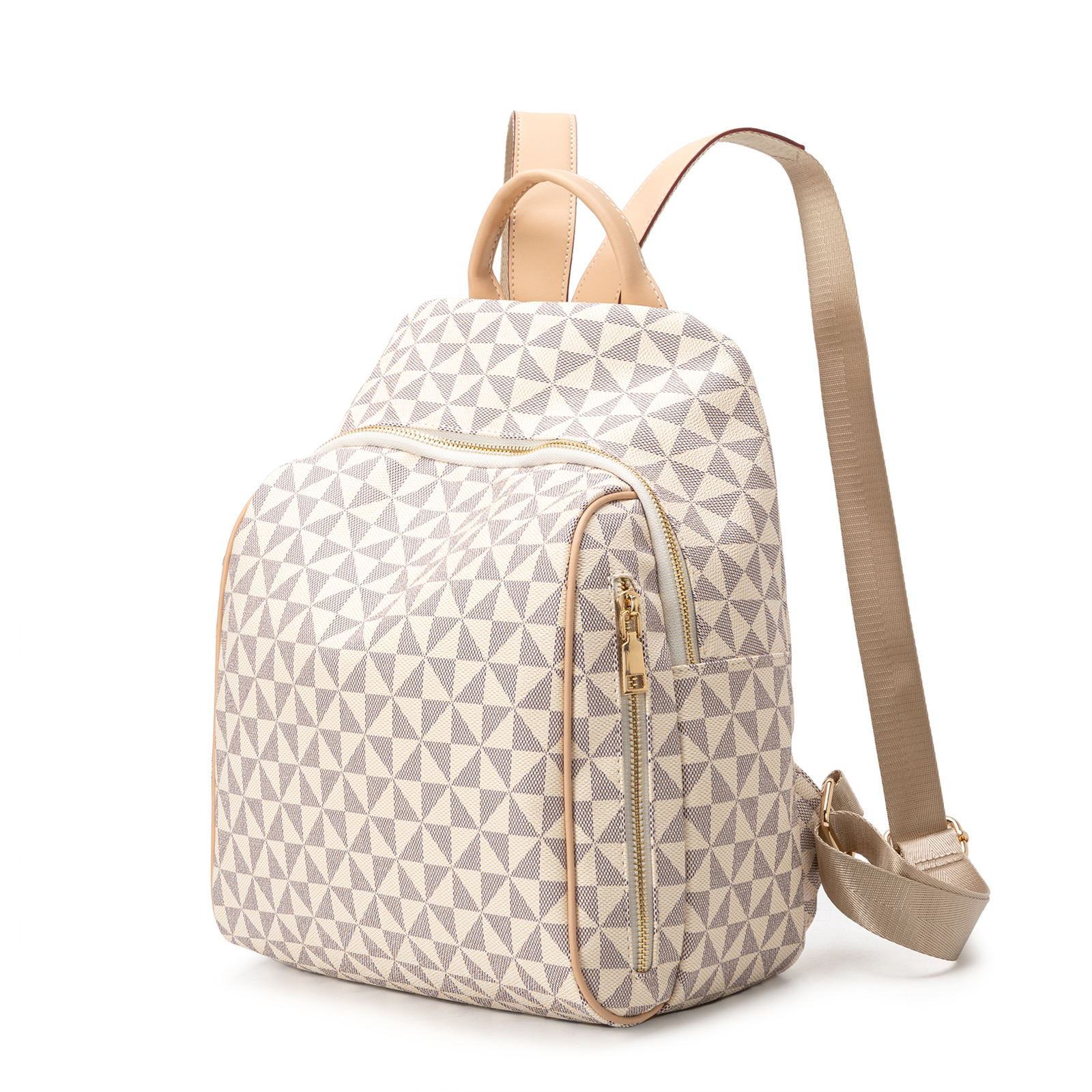 Large Capacity New backpack with fashionable retro print and large capacity outdoor travel backpack for woman