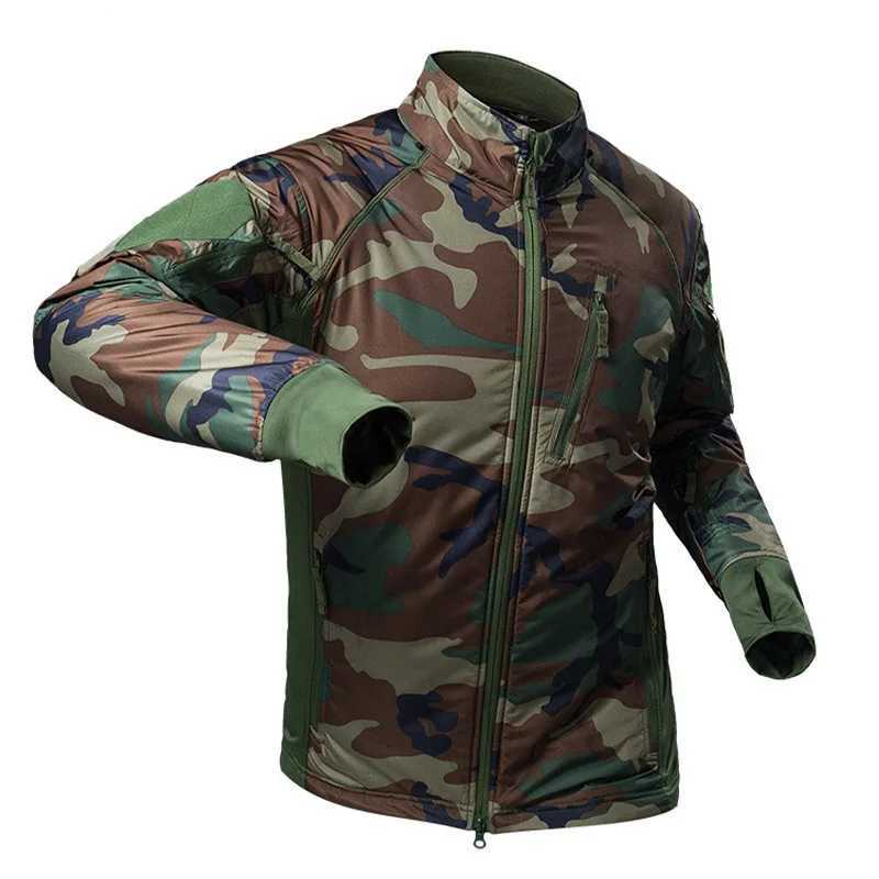 Camouflage Jacket Men Winter Tactical Windproof Lightweight Warm Coat Military Hunting Hiking Mountaineering Outdoor Plush Lined W250711