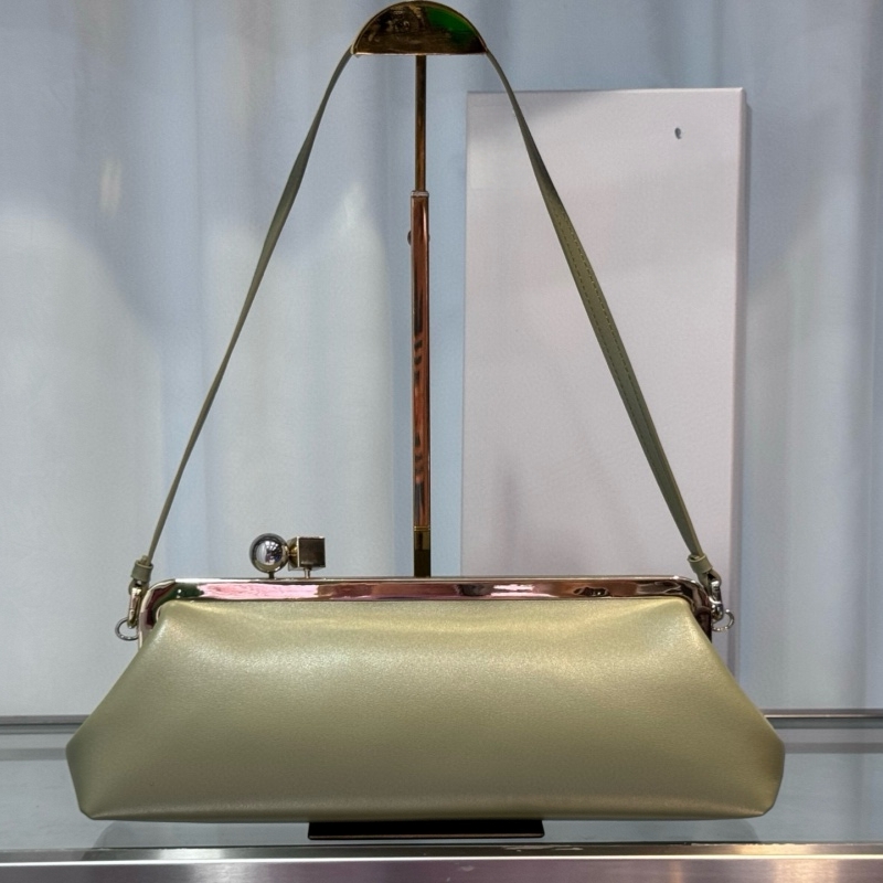 (Order by pic in opt, not by desc) New designed Metal Clip Baguette Bag smooth leather New Star Bags