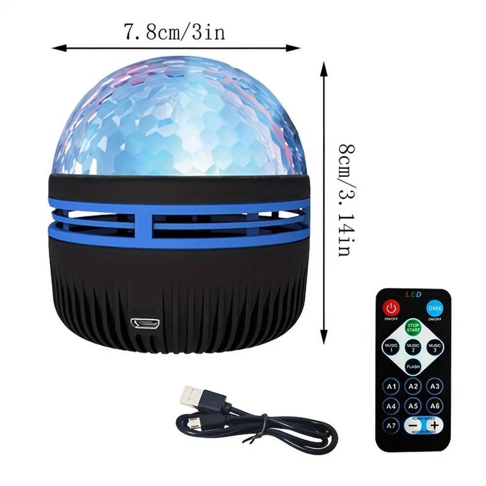 USB LED Night Light Starry Sky Projector Lamp Aurora DC 5V RGB Remote Control Rotating Lighting for Home Party Room Decoration XJ250710