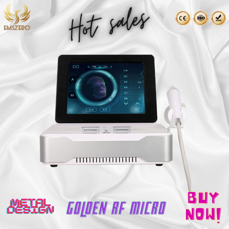 Portable RF Microneedling Facial and Body Treatment Machine for Wrinkle and Stretch Mark Removal