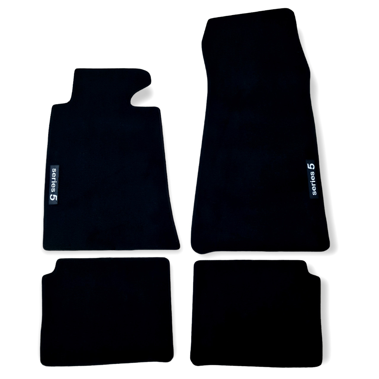 Car Floor Mats Velour For BMW 5 E34 Waterproof Black Carpet Rugs Auto Liners New