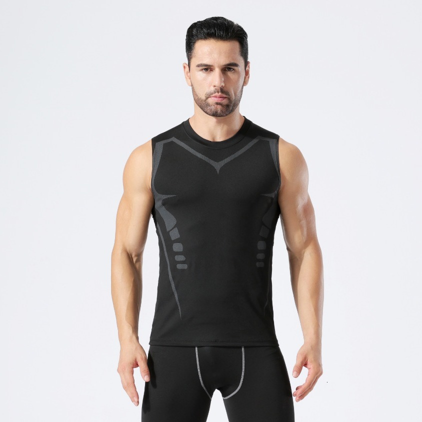 Elastic Quick-Dry Compression Shirt Pro Sports Sweat-Absorbing Breathable Base Layer Fitness Training Wear
