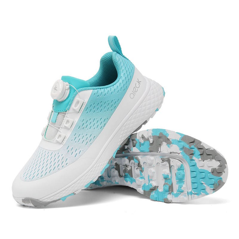 Golf Women New Sports Shoes with Knob for Kids Mesh Boys and Girls Non-Slip Fixed Spikes Sizes 32-40 ddmysaturn ddmysaturn ddmysaturn