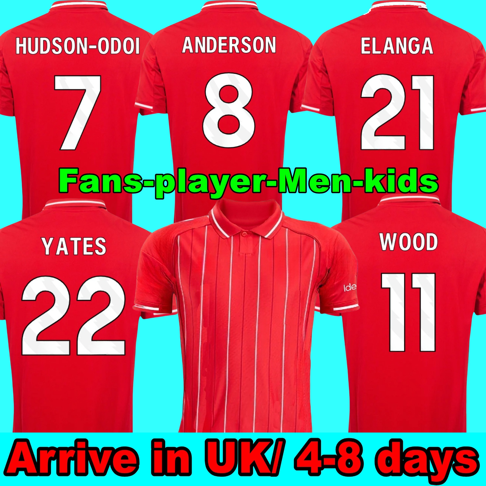 25 26 NottinghamS Soccer Jersey Forest 2025 2026 AWONIYI GIBBS WHITE WOOD HUDSON ODOI football shirt men kids kits