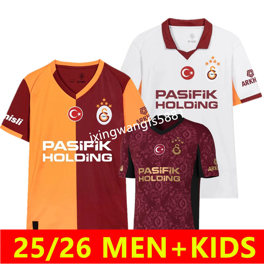 2025 2026 ICARDI Galatasaray Home away THIRD shirts ZIYECH OSIMHEN soccer jerseys 25 26 MERTENS MATA YUNUS Men football shirts