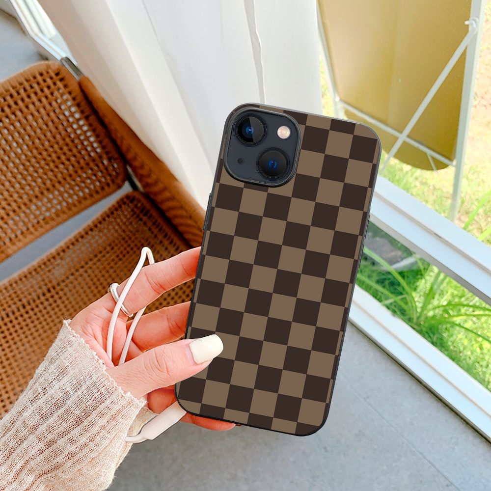 ddmythur checker pattern phone case for the apple iphone TPU phone case