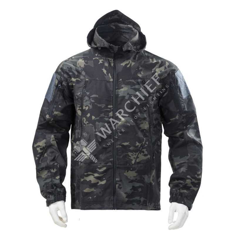 Mens Camouflage Field Tactical Windbreaker Hiking Sports Jacket Outdoor Quick Dry Breathable Hooded Work Coat Climbing Clothes W250711