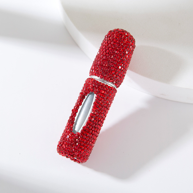 Small Window 5ml Bottom Direct Refill with Dia-Studded Spray Press-Activated Empty Perfume Bottle