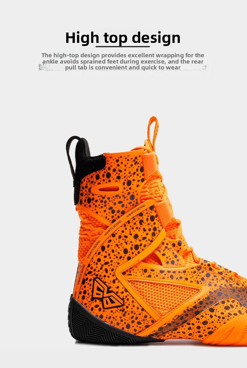 Boxing shoes competition training wrestling shoes fighting fighting Sanda fitness squat shoes non slip breathable