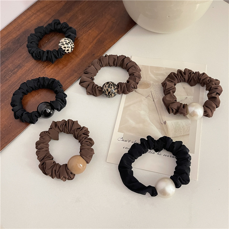 High Elasticity Simple Basic Hair Tie Fashionable Elegant Versatile Hair Band Non-Damaging Thickened High-End Feel Hair Rope Womens Hair Accessory 250
