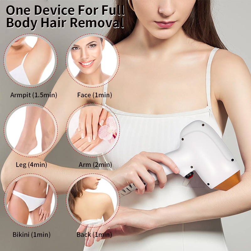 Diode Laser755 808 1064NM Multi Wavelengths Hair Removal Machine Cooling Head Painless Laser Epilator Face Body Hair Removal
