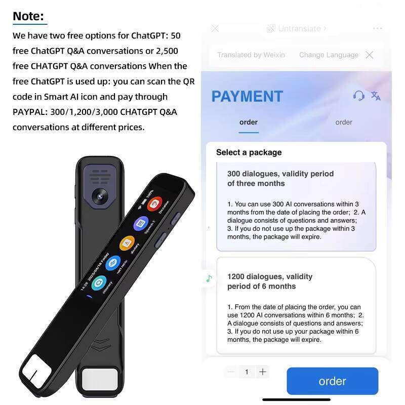 AI Smart Pen With Built-In Chatgpt Integration Scan Questions And Receive Instant Ai-Generated Answers