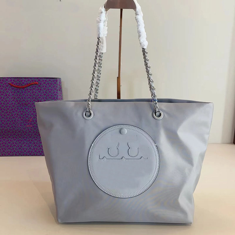 New Style Designer Nylon Chain Tote Bag - Women's Lightweight Large Capacity Shopping Bag, Shoulder & Handheld
