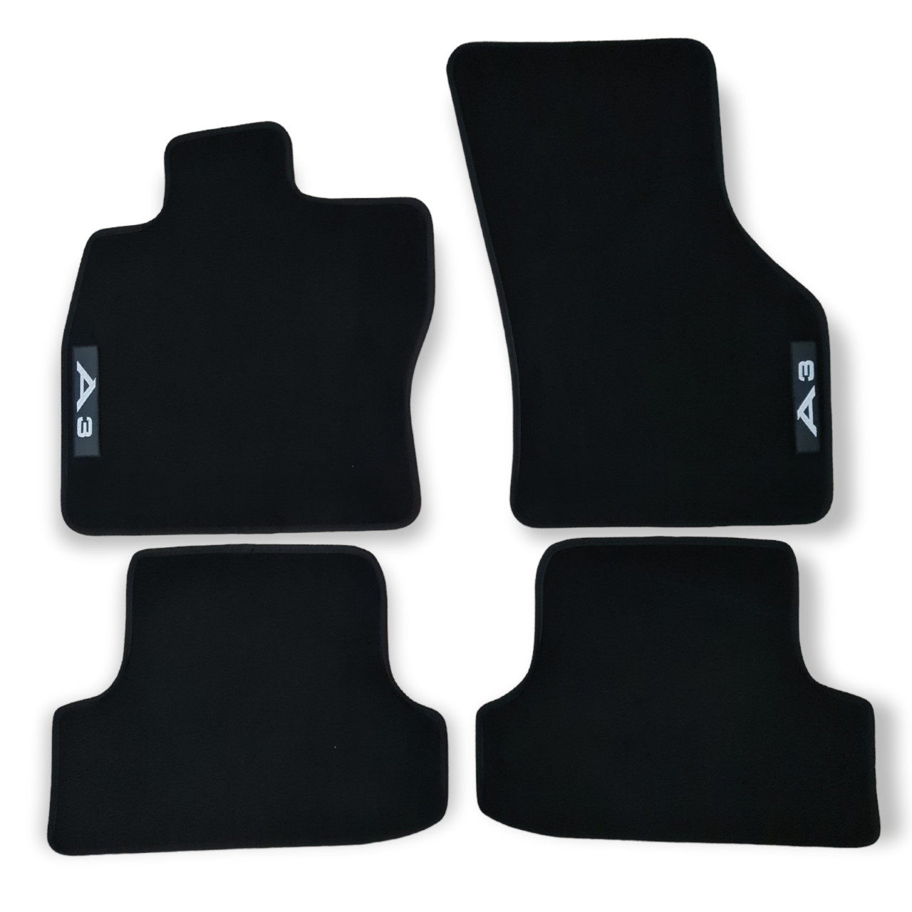 Velour Car Floor Mats For A3 S3 RS3 Waterproof Black Carpet Auto Liners New