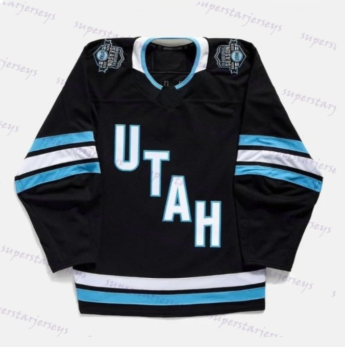 Personalized Hockey Jersey Clayton Keller New Patch Utahs Hockey Club McBain Logan Cooley Guenther Cole Mikhail Sergachev Jack McBain