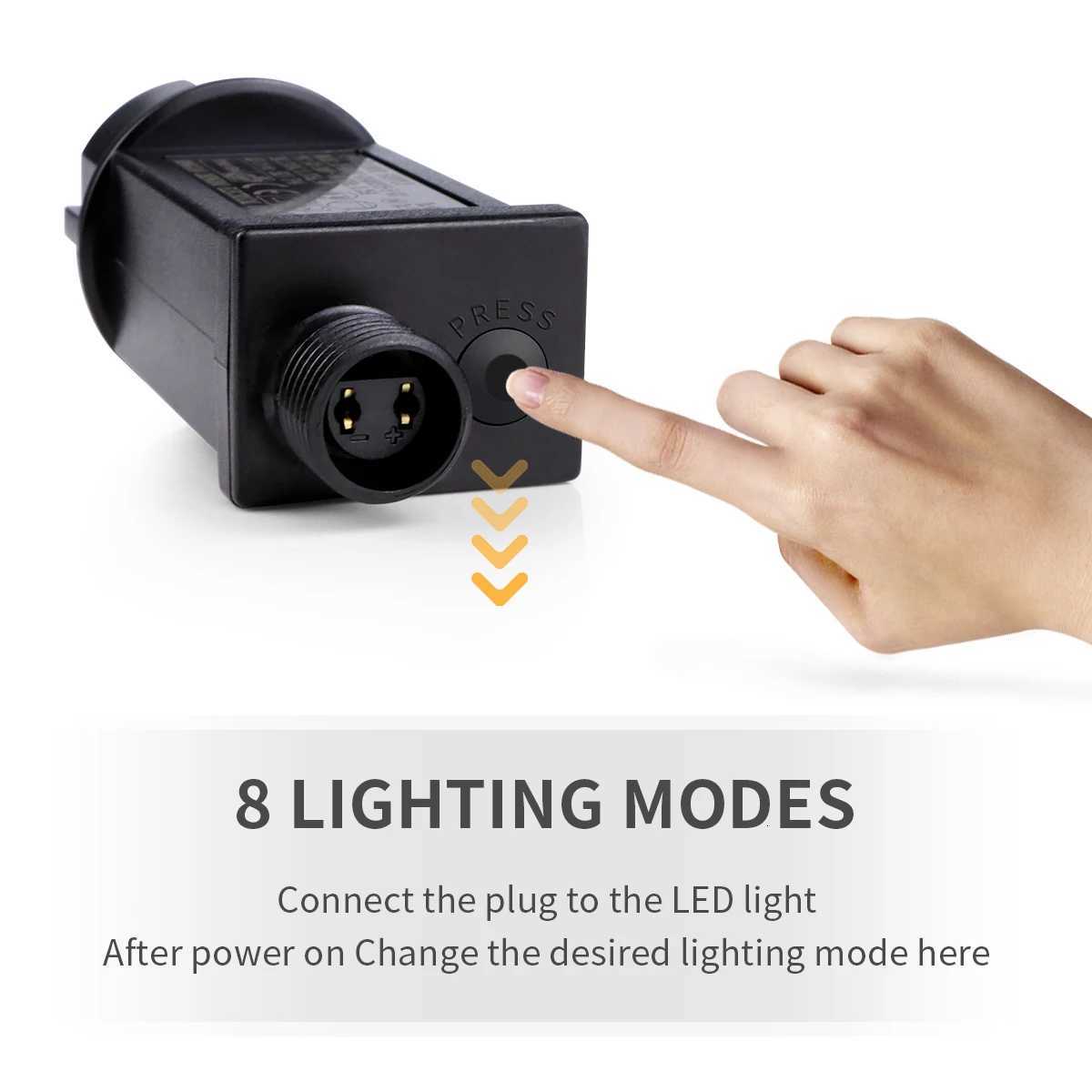 10M-100M LED Light String Copper Wire Garland Fairy Light 110V 220V Waterproof Outdoor Garden Party Wedding Christmas DecorationXJ250710