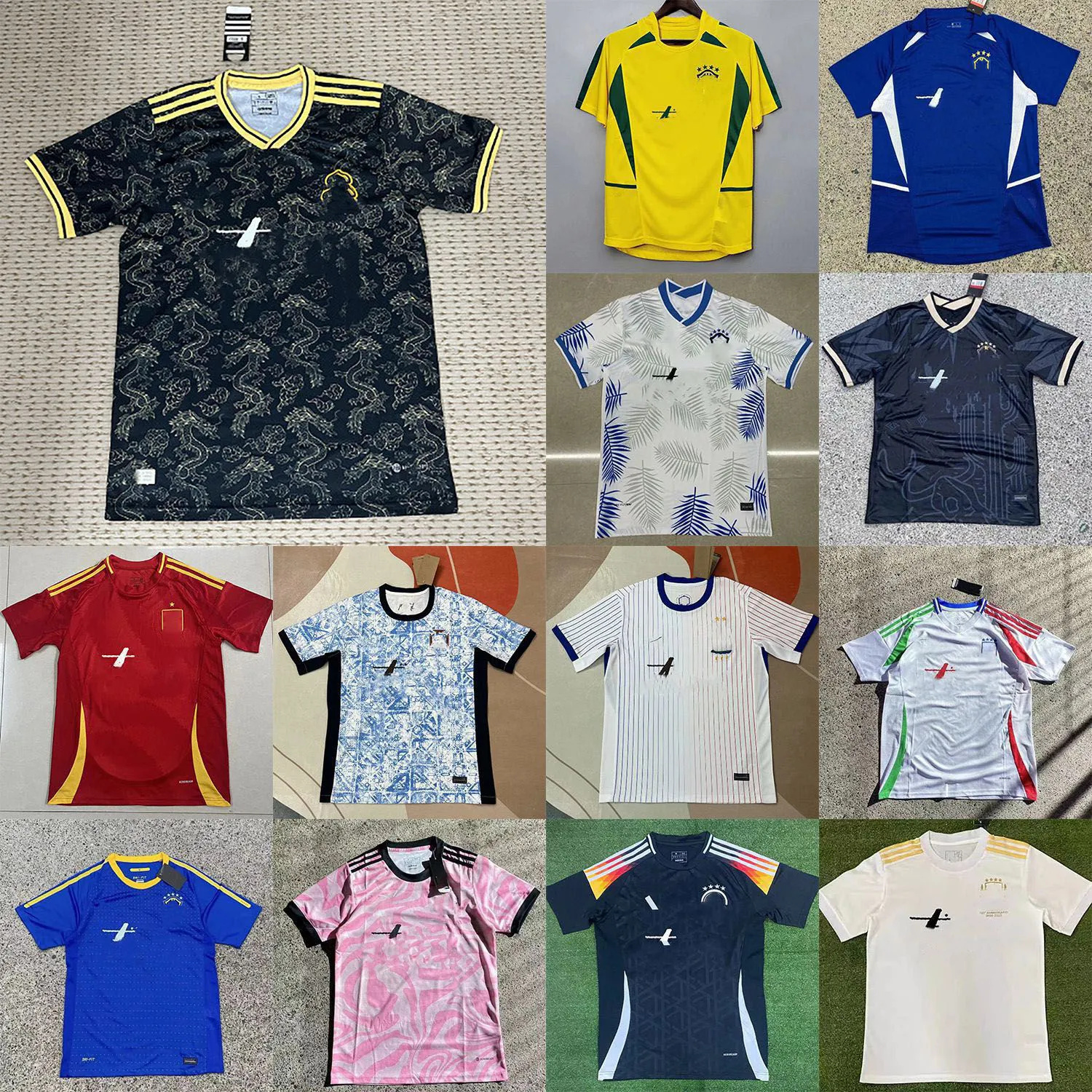 Mens Designer T Letter Print Soccer Jersey Tshirts Summer Sports Breathable Short Sleeved Football Shirt Men