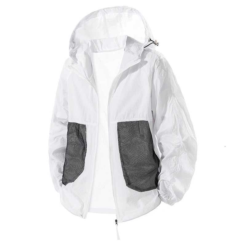 Summer Jacket Men UPF 50+ Plus Size 8XL 7XL Waterproof Quick Dry Camping Hiking Windbreaker Fishing Outdoor Anti-UV Skin Coats W250711
