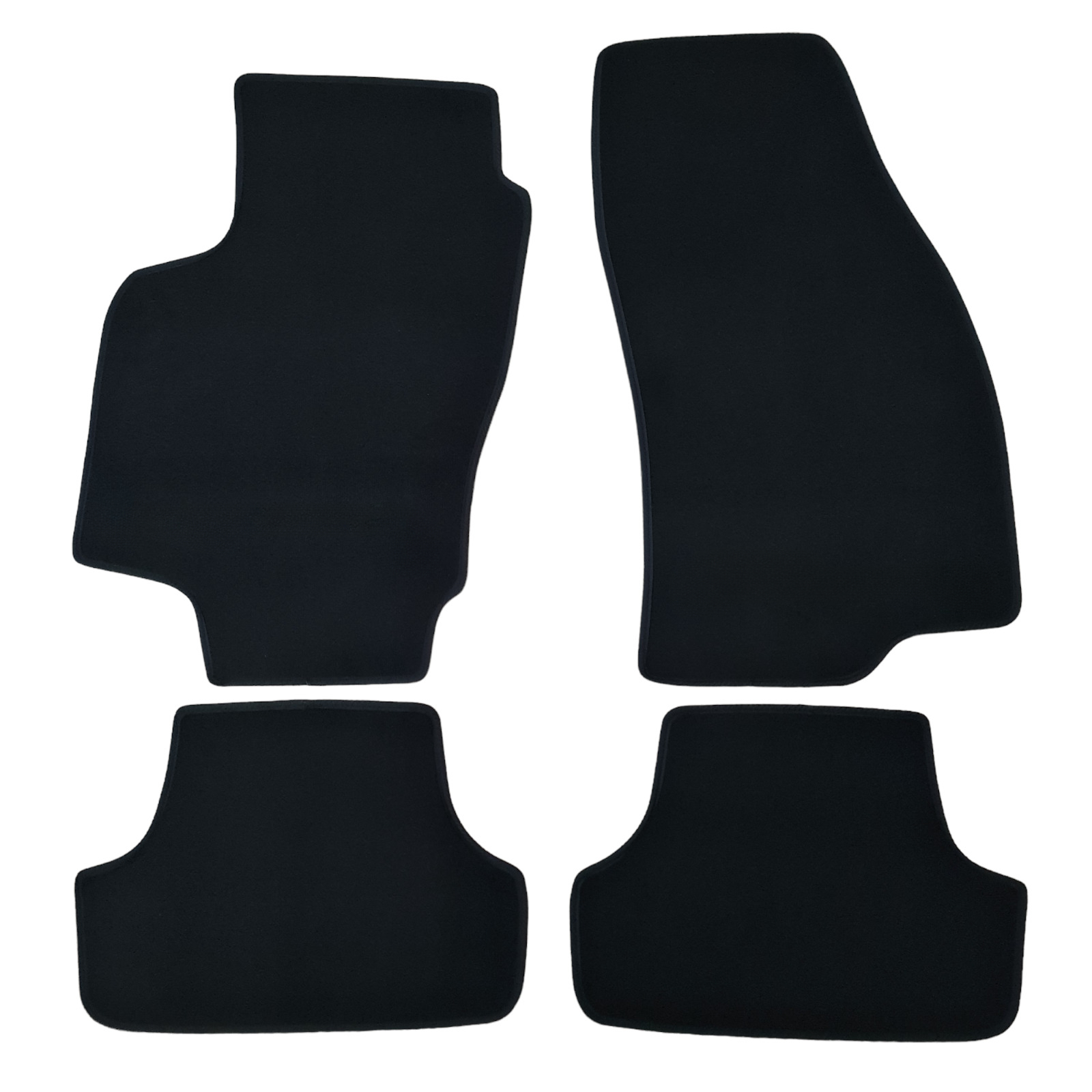 New Car Floor Mats For VW Taos Velour Auto Liners Waterproof Black Carpet Rugs