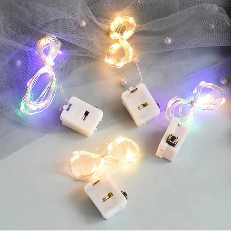 10/5Pcs LED Fairy Lights 3 Modes Battery Powered Garland Light For Home Bedroom Garden Birthday Wedding Party Easter Decoration XJ250710