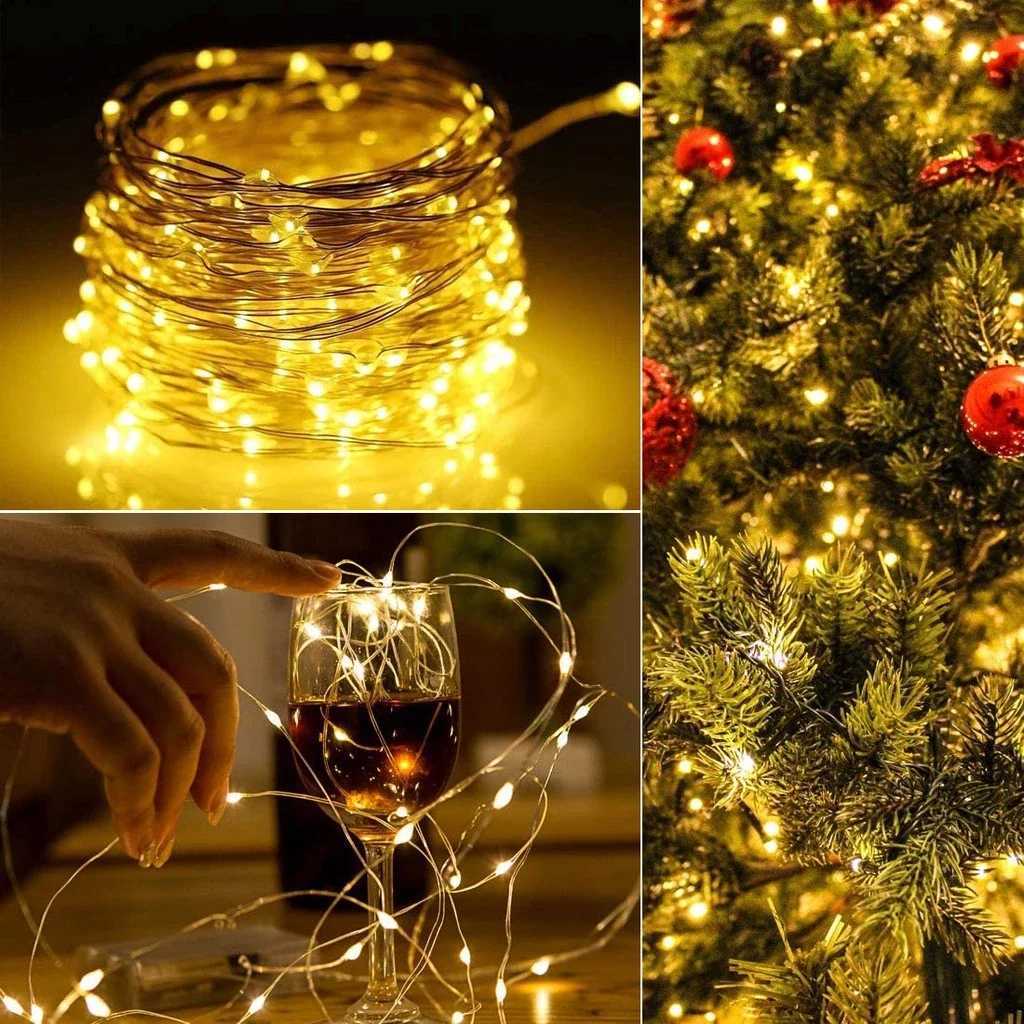Tsoper Wire Varne White Led Fairy Lights Usb Led String Light Outdoor Decoration Christmas Lights XJ250710