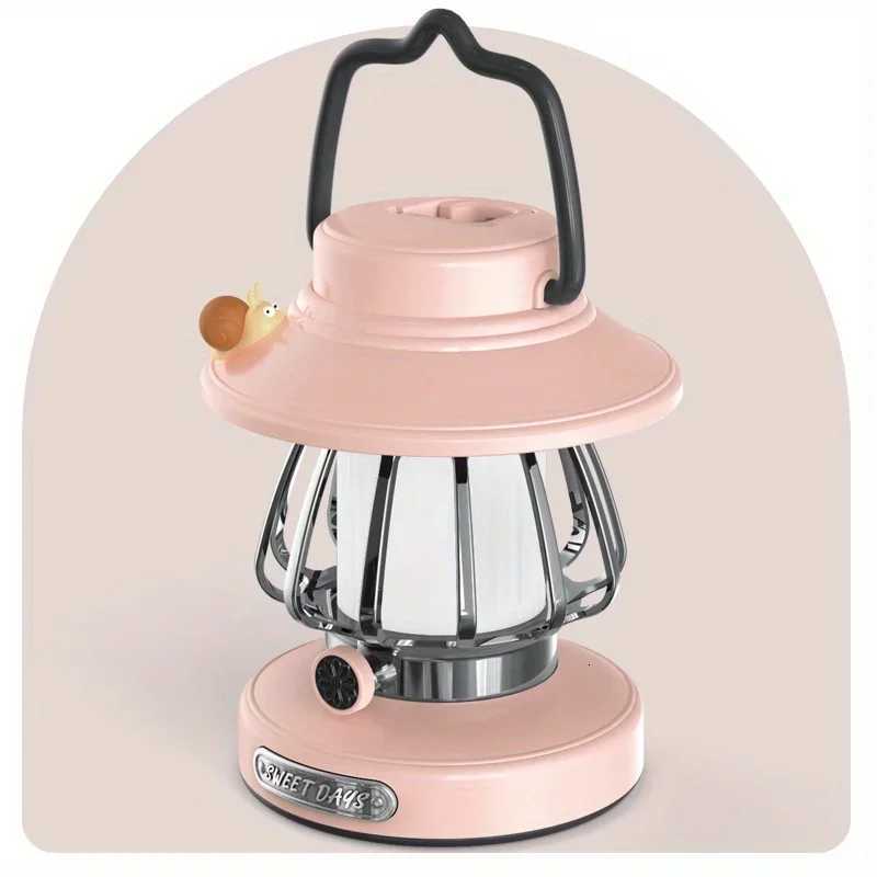 Retro Snail Design Camping Night Light Portable Rechargeable Outdoor Light for Tent Atmosphere Light Courtyard DecorationXJ250710