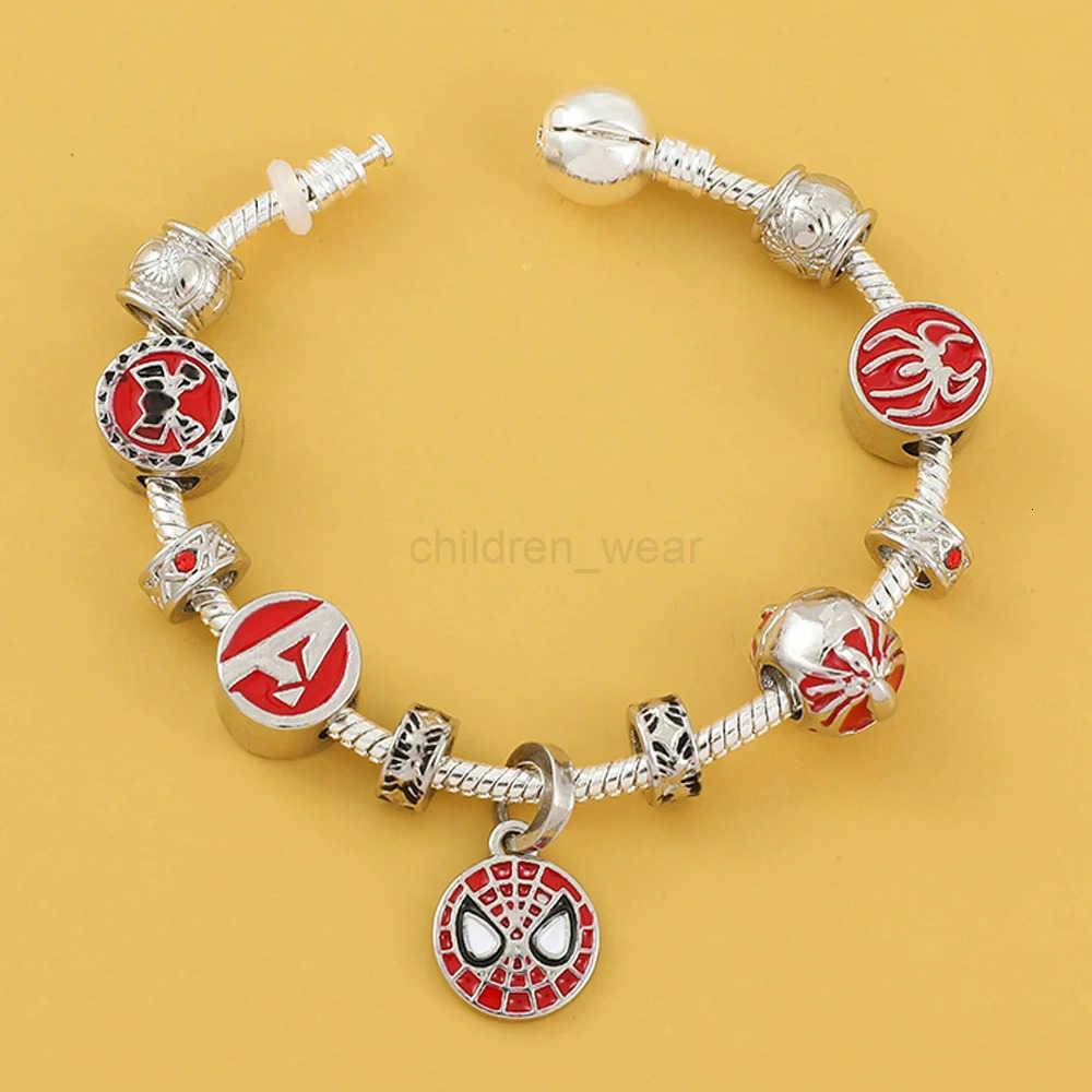 Disney Charms Crystal Beads Bracelet Marvel Superhero Pendant Bangle Star Wars Bracelet Women Jewelry Accessories for Fans Gifts W20250711