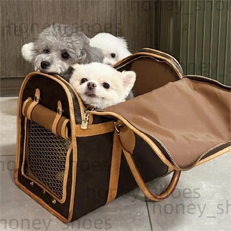 Hot with window leather carrier designer classic breathable weekend hiking pet dog cat brown go out bag 11