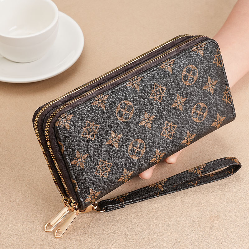 Luxury Designer Wallet Women's Long Wallet 2025 - Large Capacity Double Zippered Compartments & Coin Pocket Fashion Bifold