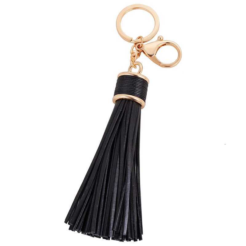 6 Colors PU Leather Tassel Keychain Key Holders Hot Sale Fashion Purse Bag Charms Key Chain Car Key Rings y250710