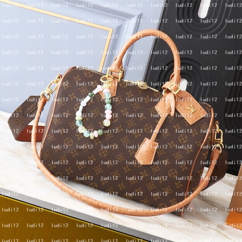 2025 Must Have Speedyity30 Womens Crossbody Shoulder Original Designer Handbag Mirror Quality Leather Chain Bags Expensive Pillow Bag Wallet Tote 14A
