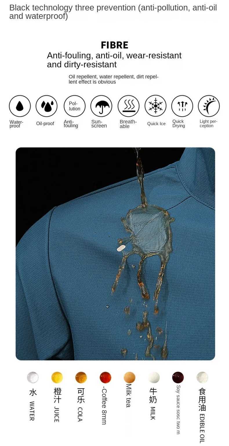 2024 Casual Soft Shell Jacket Mens Sports Outdoor Solid Color Anti-Stain Windbreaker Autumn Womens Camping Travel Rainproof Coat W250711