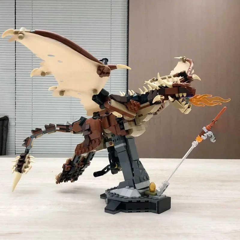 670pcs Hungarian Horntail Dragon Building Blocks 76406 Bricks Children Birthday Christmas Toys Gift For Kid Adult M250711