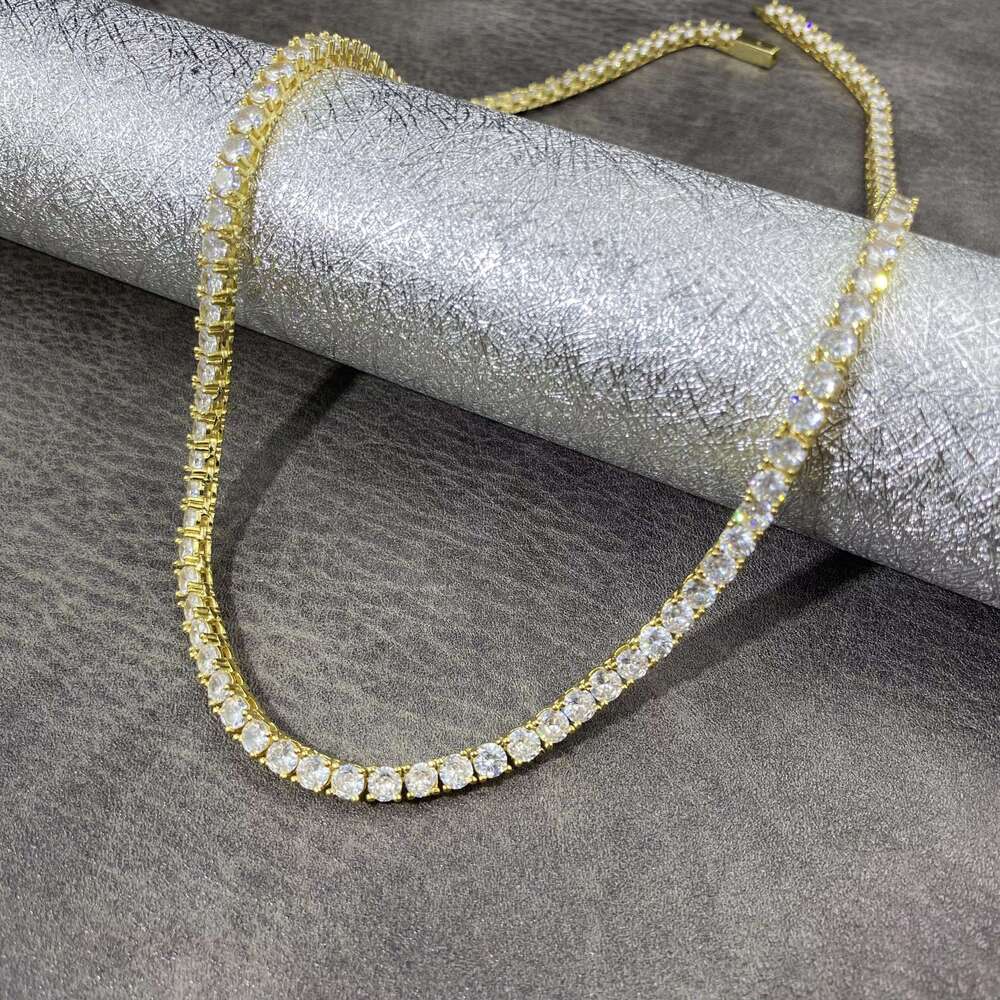 Chic Ice Hip Hop Themed 5Mm Sterling Silver & Rhodium Finish Fashionable Statement Piece