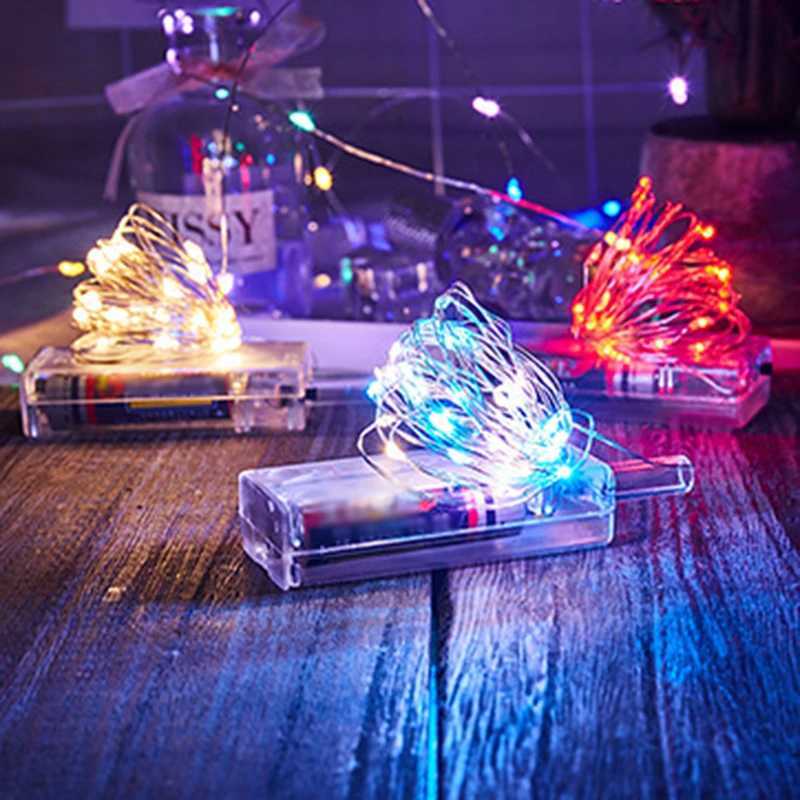 3M LED Copper Wire String Lights Battery Powered Colorful Fairy Lights for Christmas Wedding Party Holiday Decoration Lighting XJ250710