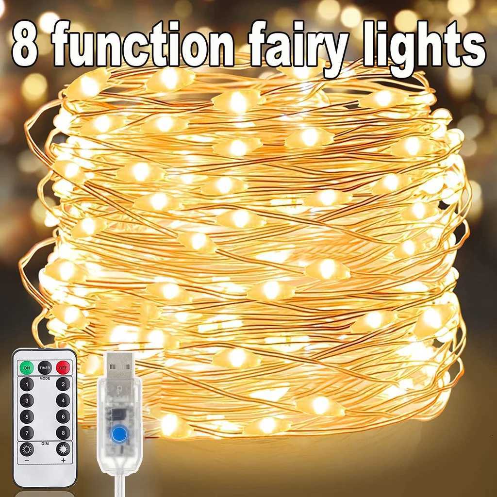 Tsoper Wire Varne White Led Fairy Lights Usb Led String Light Outdoor Decoration Christmas Lights XJ250710