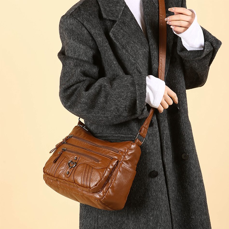 Multiple Pockets Purses and Handbags Ladies Shoulder Crossbody Bags for Women Luxury Handbag Women Bags Designer Sac A Main 2025